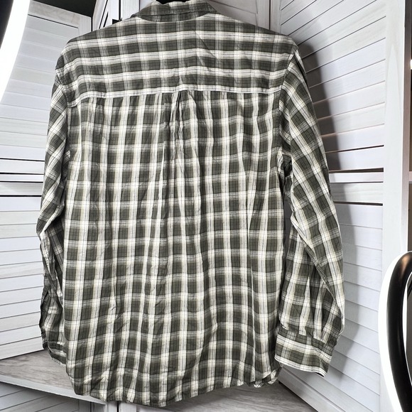 Field Gear Plaid Button Flannel Shirt Men's L 100% Cotton Hong Kong Vintage FG - Picture 3 of 7